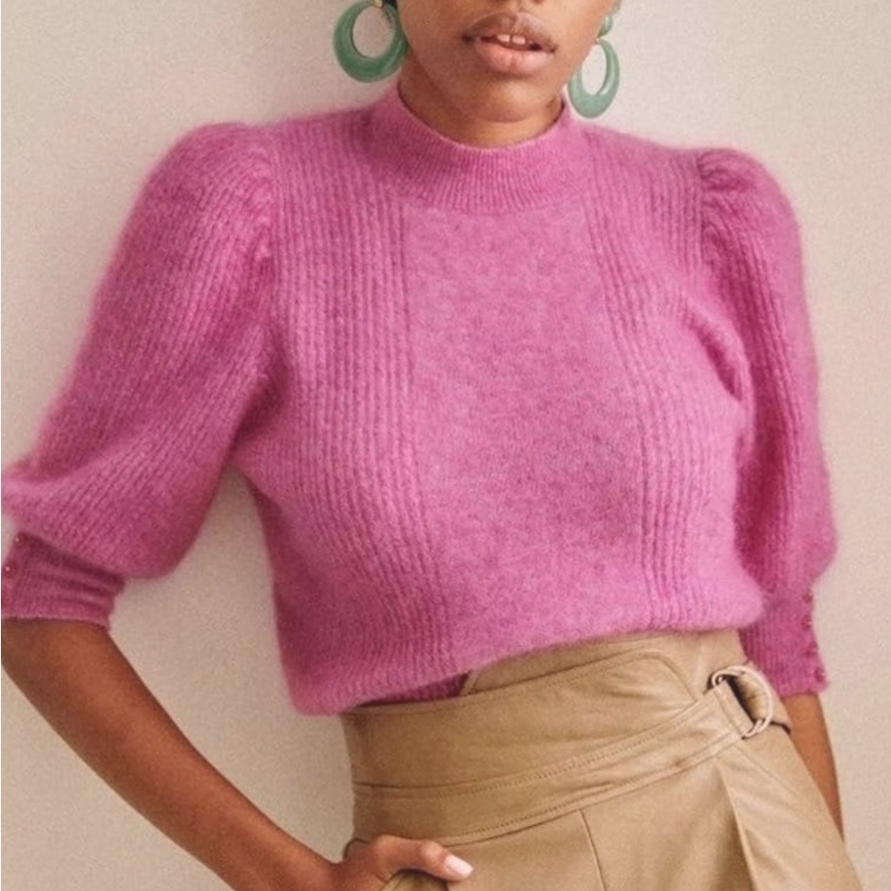 Sezane Rosalie Jumper Rose Parme - Size S